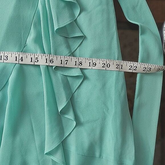 Eliza J Mint Faux-Wrap Ruffled Maxi Dress - Picture 16 of 16